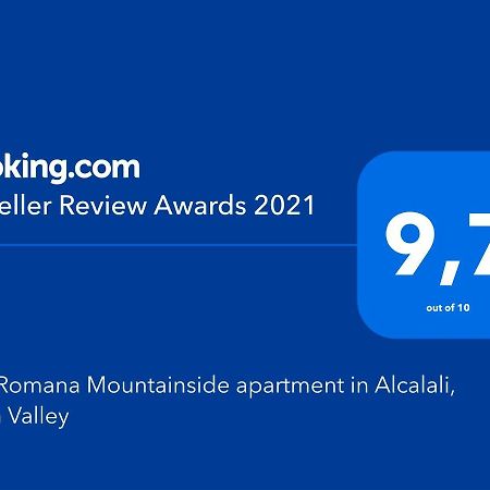 Villa Romana Mountainside Apartment In Alcalali, Jalon Valley Экстерьер фото